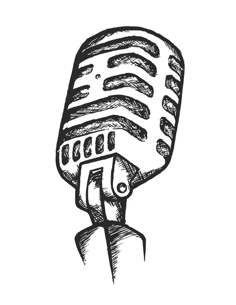 Microfone, Música, Rádio, Transmissão — Vetor de Stock