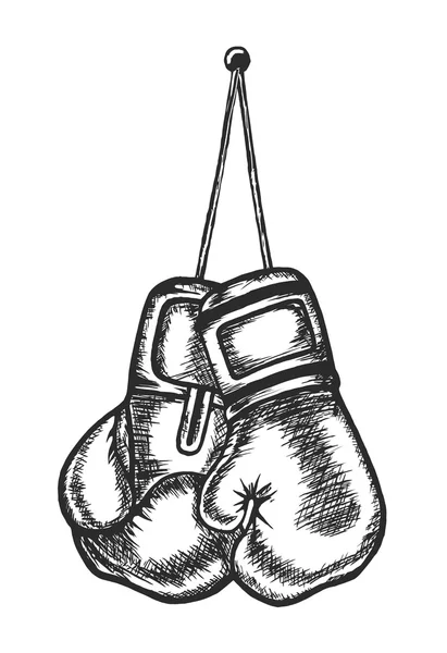 Activités Sportives, Gants de boxe, Arts martiaux — Image vectorielle