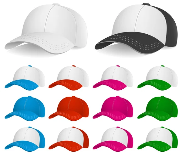Baseball Cap, Clothing and Accessories, Headwear, Sport — Stock Vector