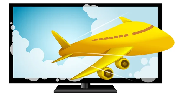 3D-televisie, Hdtv, Smart Tv, Electronics — Stockvector