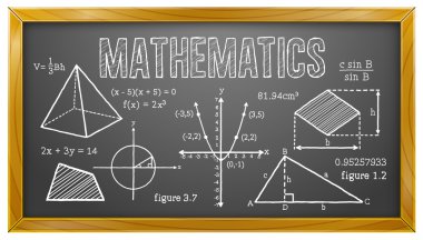 Matematik, cebir, geometri, trigonometri, yazı tahtası