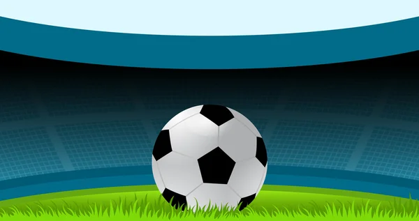 Fútbol, Fútbol, Pelota de fútbol, Deportes, Estadio — Vector de stock