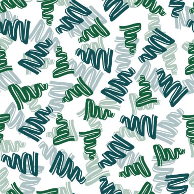 Mürekkep fırçasından girdap çizgisi olan kusursuz tek renkli kumaş motifi arka plan