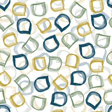 Kusursuz çokrenkli el yarım daire şekil arkaplanı çizer