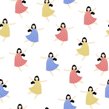 Kusursuz bir moda geçmişi var. Çizgili çizgili, genç bir kız.