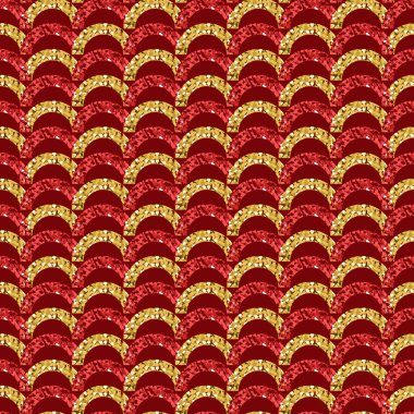 Pırıl pırıl çember şekilli pürüzsüz Çin Yeni Yıl desenli arka plan