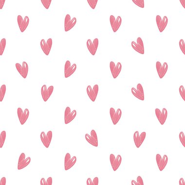 Kusursuz sevgililer günü arkaplanı pembe kalemle yazılmış.