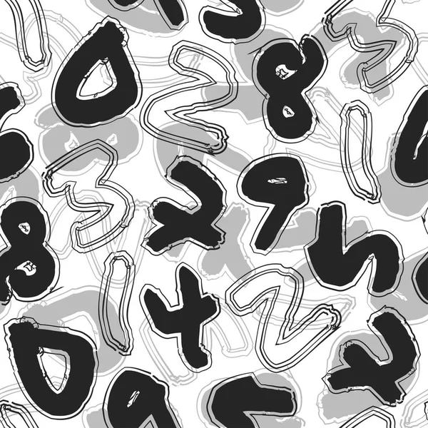 Numarası AlphABET PATTERN PACKground olan kusursuz Monokrome Matematikçiler