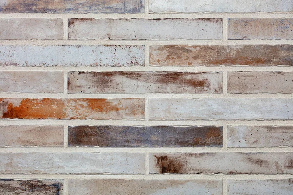 Tekstura Tło Ściany Starych Długich Cegieł Postaci Cegieł — Zdjęcie stockowe