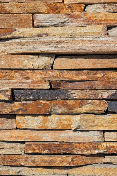 Hermosa Textura Piedra Arenisca Marrón Vieja Primer Plano Pared Imagen —  Fotos de Stock
