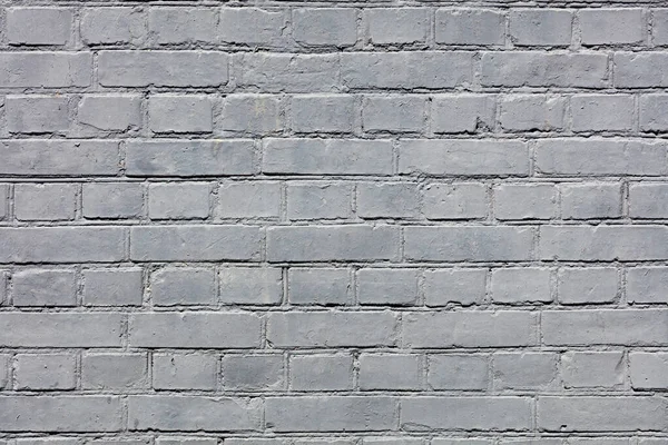 Bright Texture Old Brick Wall Completely Painted Gray Paint High — Stock Photo, Image