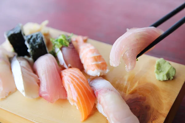 Sushi set  in close up — Stock Photo, Image