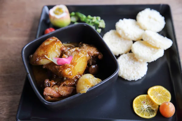 Chicken massaman curry, thai cuisine — Stock Photo, Image