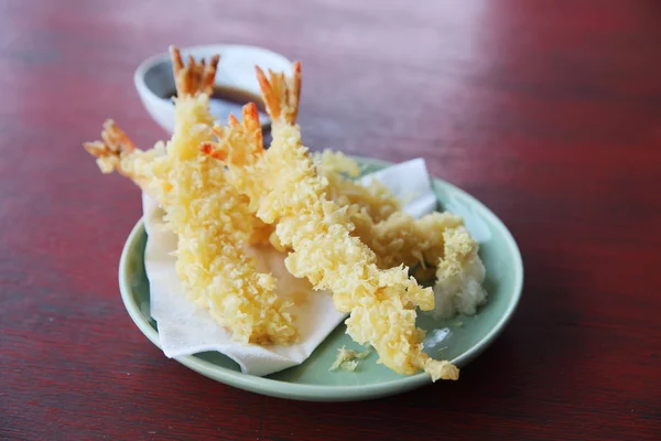 Tempura smažené krevety japonském stylu — Stock fotografie