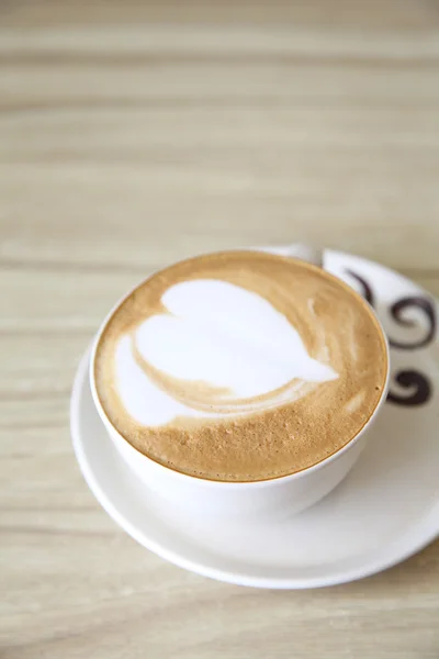 Eine Tasse Cappuccino-Kaffee — Stockfoto