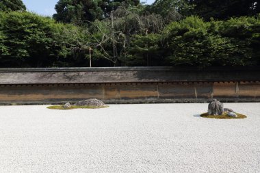 Kyoto Japonya'da taş bahçeleri