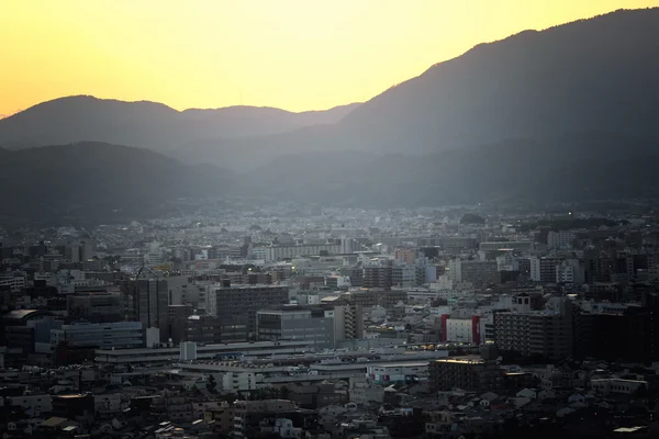 日の出で京都市の都市景観 — ストック写真