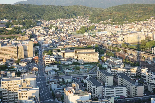Kyoto, Giappone paesaggio urbano al sorgere del sole — Foto Stock