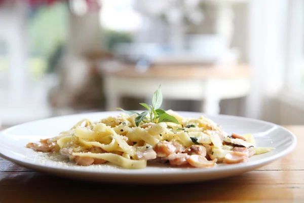 意大利面 carbonara 意大利食物 — 图库照片