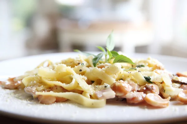 Pasta carbonara Comida italiana —  Fotos de Stock