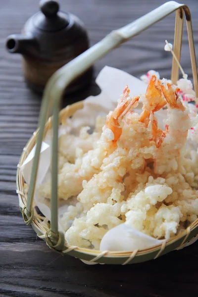 일본 음식, 새우 튀김 — 스톡 사진