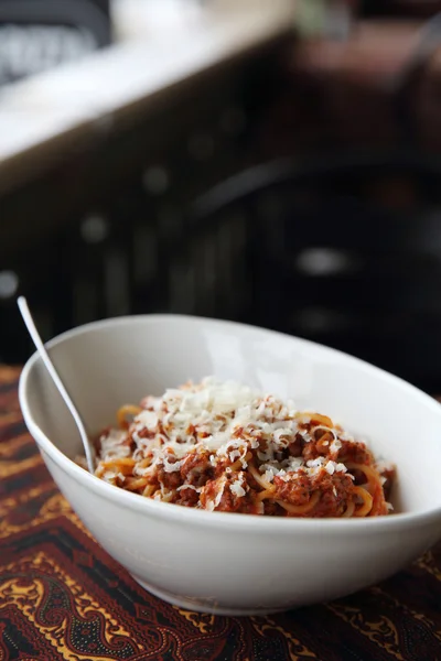 Espaguetis boloñesa comida italiana —  Fotos de Stock