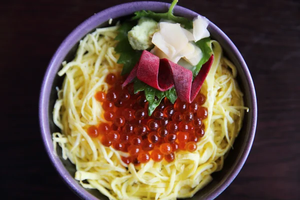 いくらドン キャビアご飯和食 — ストック写真