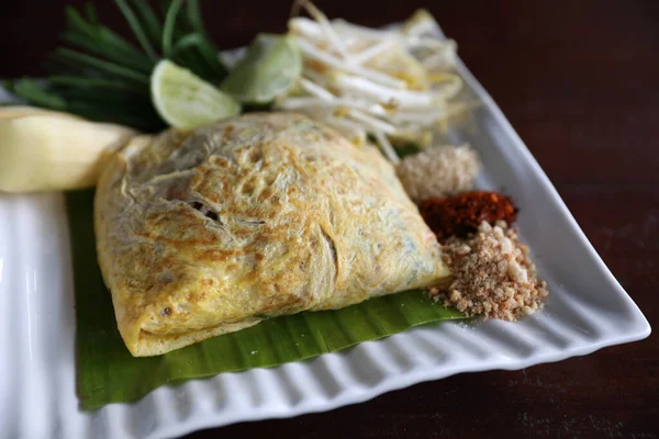 Mie Goreng Padthai Masakan Thailand — Stok Foto