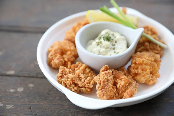 Pollo Fritto Stile Giapponese Karaage — Foto Stock