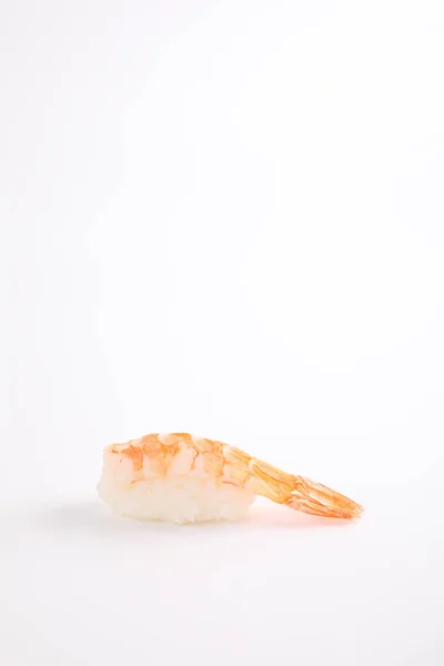 Sushi Camarão Comida Japonesa Isolada Fundo Branco — Fotografia de Stock