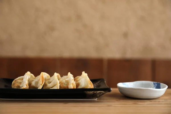 Gyoza Dumpling Japanese Style Close — Stock Photo, Image