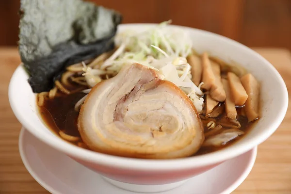 Ramen Sopa Macarrão Japonês Comida Japonesa — Fotografia de Stock