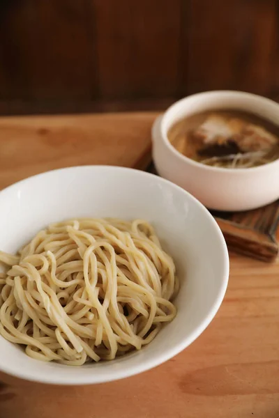 Ramen Tsukemen Avec Soupe Pour Tremper Nourriture Japonaise — Photo