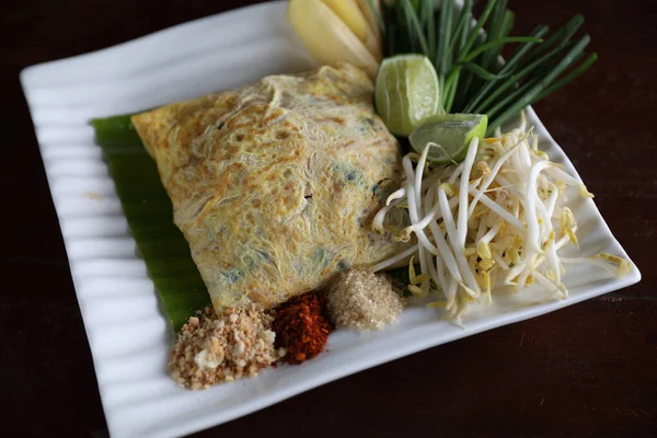 Mie Goreng Padthai Masakan Thailand — Stok Foto