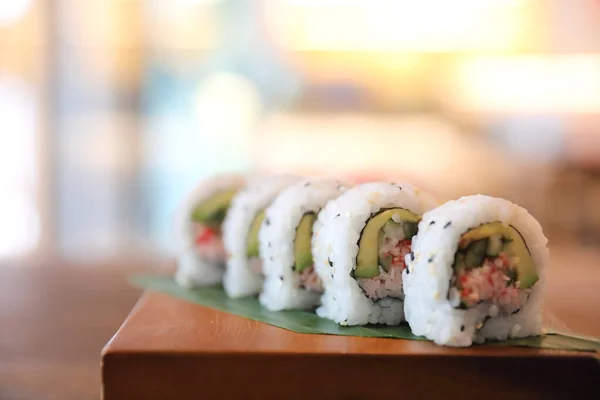 Maki Rollos Sushi Comida Japonesa —  Fotos de Stock