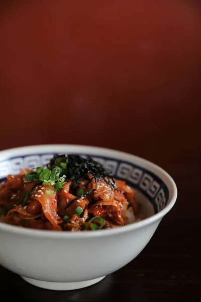 Pork Kimchi Rice Japanese Food — Stock Photo, Image