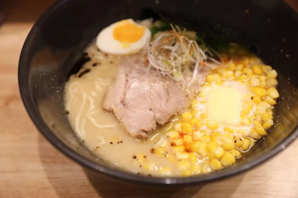 Macarrão Japonês Ramen Comida Japonesa Local Restaurante — Fotografia de Stock