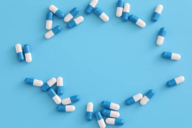 haplar mavi arkaplanda izole