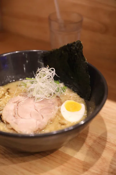 Japonská Nudle Ramen Místní Japonské Jídlo Restauraci — Stock fotografie