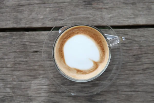 Coffee on wood background — Stock Photo, Image