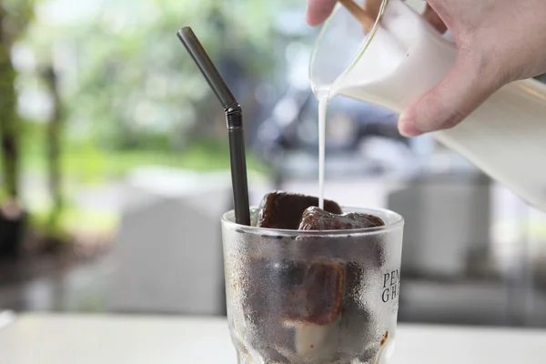 Ice latte coffe — Stock Photo, Image