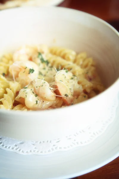 Macaroni shrimp — Stock Photo, Image