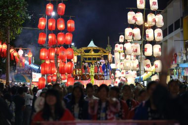 Chiangmai Tayland - Kasım 07: Loy Krathong Festivali, celebr