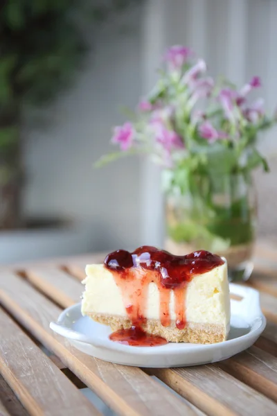 Cherry cheese cake — Stock Photo, Image