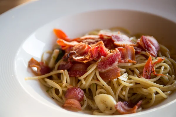 pastırma ile makarna 