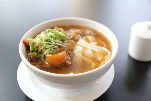 Beef noodles with soup — Stock Photo, Image