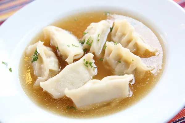 Wontonsuppe — Stockfoto