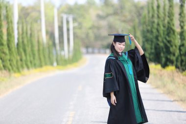 Mezuniyet günü kız