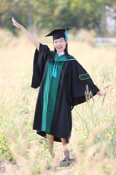 La ragazza in Giorno di Laurea — Foto Stock