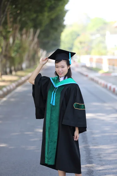 La ragazza in Giorno di Laurea — Foto Stock